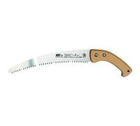 ARS Scie à main UV-32EN-W | Lame courbée de 320 mm Super-Turbocut | Acier au carbone nickelé, trempé par impulsions & chromé dur | Grande poignée crochet en bois de hêtre | Scie professionnelle pour b