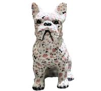 ARSBORUI Statue de Bouledogue Français, Bouledogue Graffiti, Sculpture de Chien Multicolore, Statues Et Figurines Bouledogue, Décorations Bouledogue pour La Maison/Le Bureau/Le Salon (C)