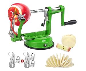 ARSUK 3 en 1 Apple Éplucheur trancheuse Dicer Fruit Pomme de cuisine de pommes de terre évider machine Cutter (Vert)