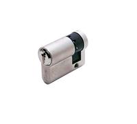Art. 8209301094 Demi cylindre profilé F5 nickelé - L - 40 - A - 30 - B - 10 - Pivots - 5 - Chiffrement - KD - Finition - Chrome satiné - Type - Demi cylindre moulé - Clé - Plat - Profil - F 5