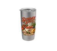 Art de cuisine italienne pour les amoureux de la sauce Gobelet isotherme en acier inoxydable double paroi