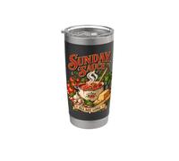Art de cuisine italienne pour les amoureux de la sauce Gobelet isotherme en acier inoxydable double paroi