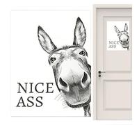 Art de salle de bain - Toile Animal Nice Ass Poster Décoration murale humoristique | Impression d'encre 30 x 42 cm, œuvre d'art résistante à l'humidité et à la décoloration, sans cadre ou