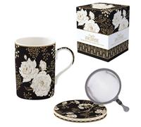 ART DECO FLOWERS Coffret Tisanière 35 n porcelaine