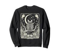Art d'halloween avec Une Chauve-Souris et Lune Croissante Sweatshirt