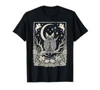Art d'halloween avec Une Chauve-Souris et Lune Croissante T-Shirt