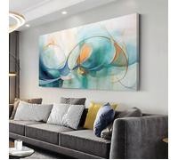 Art Impression sur toile abstraite moderne pour décoration de salon, chambre à coucher, bureau, maison 60x120cm sans cadre
