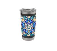Art mosaïque de corail coquillage de Noël philippin Gobelet isotherme en acier inoxydable double paroi