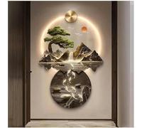 Art Mural décoratif, Sculpture Murale 3D dessinez l'art d'accrocher Le Mur avec des lumières LED Lampe décorative LED Suspendue avec télécommande pour Halls d'entrée