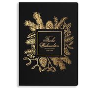 Art Nuvo Cartes de Noël exclusives n° 37 - Lot de 10 cartes identiques 120 x 170 mm, dorées et marquées - Fabriquées en papier à bijoux et papier coloré avec inserts et
