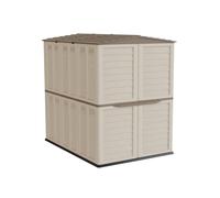 Abri de Jardin Extérieur 5500L Beige - Cabanon de jardin en Polypropylène 151x208x200 - Rangement Outils, Vélos, ARTPLAST