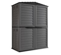 Art Plast - Coffre de Jardin 2 Portes 151x83xH200cm Anthracite - Cabanon de Jardin Plancher Rangement Outils & Mobilier de Jardin