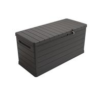 Coffre de rangement extérieur 350L - Coffre de Jardin Gris 118.5x52x57cm - Poignées de transport - Résistant à l'eau ArtPlast