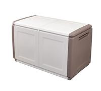 Art Plast Tronc de conteneur polyvalent en polypropylène, boîte pleine longueur, 100% Made in Italy, 96x53h57 cm, couleur gris clair