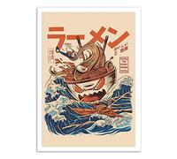 Art-Poster - Great Ramen off Kanagawa - Ilustrata - Format : 50 x 70 cm