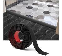 Art3d Bande de transition de sol auto-adhésive en vinyle | pour joindre les espaces au sol,transition de seuil de moquette,304×4cm,Noir