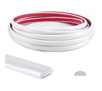 Art3d Bordure Adhésive pour Carrelage,Bord de Mur,Peler et Coller,Flexible,Imperméable,3 m,Blanc