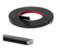 Art3d Moulure en vinyle flexible à décoller et à coller pour bords de carrelage mural, dosseret de cuisine, cadre de miroir - 3 m - Noir
