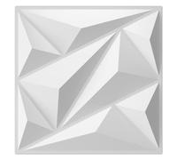 Art3dwallpanels Lot de 33 panneaux muraux 3D en PVC pour décoration murale intérieure Blanc,30×30cm,3㎡