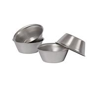 Artame ART32207/4 Lot de 4 Moules Individuels à Pasteis de Nata Inox 7 cm