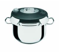 Artame ART38112 Autocuiseur Luna, Autocuiseur Vapeur, Couvercle ouverture facile, 12 L, Tous feux dont induction, Ø24cm, Inox