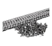 artapisserie.fr 10 Mètres Bandes de Clous Tapissier Aluminium Brossé 9,5mm
