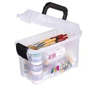 ArtBin 6815AG - Mini étui de Transport Sidekick, Organiseur Portable pour Loisirs créatifs avec poignée, [1] étui de Rangement en Plastique, Transparent
