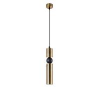 ARTE LAMP Suspension spot pour couloir avec câble - plafonnier cuisine LED - lustre avec douille pour 1 ampoule et abat-jour couleur cuivre