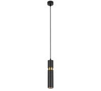 ARTE LAMP Suspension spot pour couloir avec câble - plafonnier cuisine LED - lustre avec douille pour 1 ampoule et abat-jour couleur noir