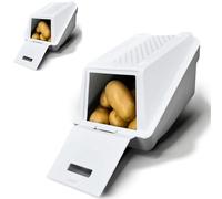 ARTECSIS® Lot de 2 boîtes à pommes de terre EasyClick 3,5 L, blanc - Couvercle, empilable, 6 étiquettes