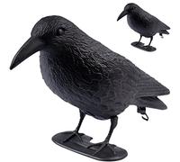 ARTECSIS® Lot de 2 Corbeau factice en Plastique Anti-Pigeons et Anti-Oiseaux (38x13x12 cm) - leurre de Corbeau résistant aux intempéries pour Balcon et Jardin - effaroucheur réaliste