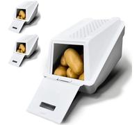 ARTECSIS® Lot de 3 boîtes à pommes de terre EasyClick 3,5 L, blanc - Couvercle, empilable, 6 étiquettes