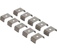 ARTECTA Clips de fixation pour profilé 25, lot de 10 - gris clair - Accessoires divers
