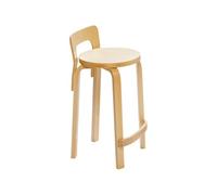 ARTEK - Chaise de bar Bois naturel