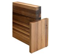 ArteLegno bloc magnétique pour 10 couteaux en bois de noyer AL90WL