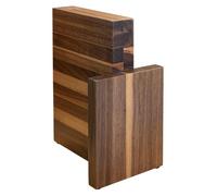 ArteLegno bloc magnétique pour 6 couteaux en bois de noyer 89WL