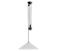 Artemide Aggregato Saliscendi Cono Grande Pendelleuchte, abat-jour en synthétique blanc