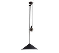 Artemide Aggregato Saliscendi Cono Piccolo Pendelleuchte, abat-jour en métal gris anthracite