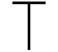 Artemide Alphabet de la lumière – Lettre majuscule T 1201T00A