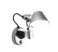Artemide Applique murale Tolomeo Micro Faretto aluminium. avec bouton on-off