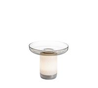 Lampe de table portable LED Bontà avec assiette en verre H x Ø 21.4x26cm