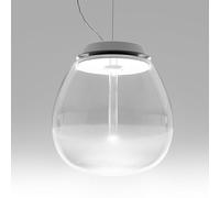 Artemide Suspension Empatia LED Ø 36 cm verre soufflé, méthacrylate & aluminium Blanc