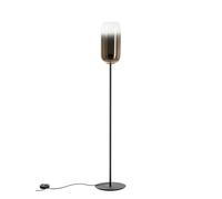Artemide Gople Floor Stehleuchte, structure noire, diffuseur bronze