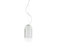 Artemide Gople Mini Suspension Pendelleuchte, structure argent, diffuseur argent