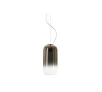 Artemide Gople Mini Suspension Pendelleuchte, structure argent, diffuseur bronze