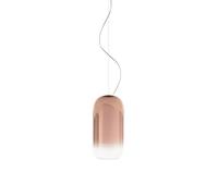 Artemide Gople Mini Suspension Pendelleuchte, structure argent, diffuseur cuivre