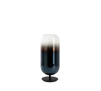 Artemide Gople Mini Table Tischleuchte, structure noire, diffuseur bleu saphir
