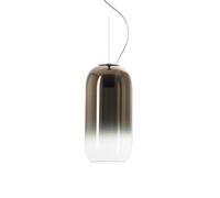 Artemide Gople Suspension Pendelleuchte, structure argent, diffuseur bronze