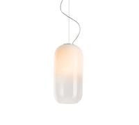 Artemide Gople Suspension Pendelleuchte, structure blanche, diffuseur blanc