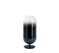 Artemide Gople Table Tischleuchte, structure noire, diffuseur bleu saphir